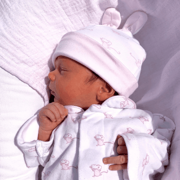 Image showing the Mouse Magnetic Fastening Sleepsuit Onesie, 6 Months, Pink product.