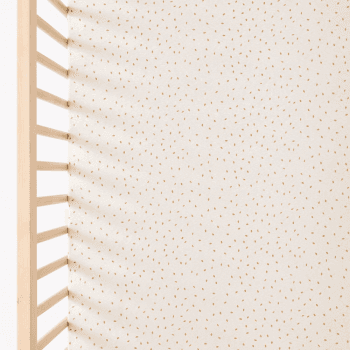 Image showing the Organic Cot & Cot Bed Fitted Sheet, W60 x L120cm, Linen Rice product.