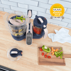 Image showing the Nutribaby Extra Large 5-in-1 Baby Food Maker, Blue product.