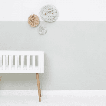 Image showing the Organic Crib Fitted Sheet, White Rice product.