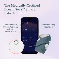 Image showing the Dream Sock Smart Baby Monitor, Bedtime Blue product.