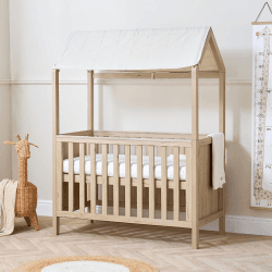 Image showing the Casa Cot Bed Roof Accessory Pack, Natural product.