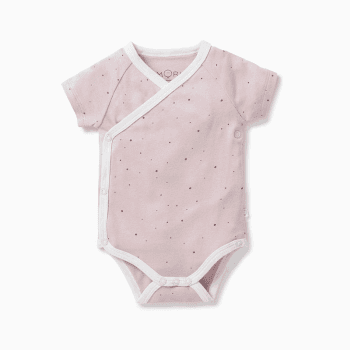 Image showing the Short Sleeve Kimono Bodysuit, 0 - 3 Months, Stardust product.