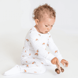 Image showing the Ocean Bamboo Zip Sleepsuit, 0 - 3 Months product.