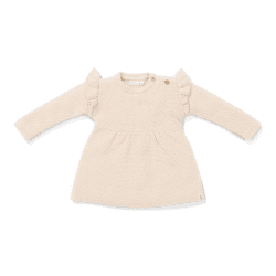 Image showing the Baby Bunny Knitted Long Sleeve Dress, 1 - 2 Months, Sand product.