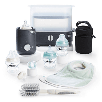 Image showing the 12 Piece Complete Baby Feeding Set, Black product.
