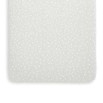Image showing the Organic Crib Fitted Sheet, W35 x L80cm, Dove Rice product.