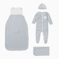 Image showing the Clever Sleep Gift Set, Newborn, Blue Stripe product.