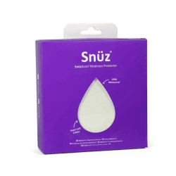 Image showing the SnuzBaskit Waterproof Mattress Protector, White product.