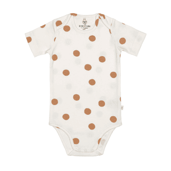 Image showing the Short Sleeve Bodysuit with Print GOTS, 0 - 3 Months, Big Dots Milky product.