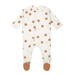 Image showing the Sleepsuit Pyjama GOTS, 3 - 6 Months, Big Dots Milky product.