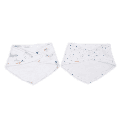 Image showing the Pack of 2 Bandana Bibs, Puppy Dog & Star product.