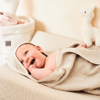 Image showing the Terry Bath Cape, Nougat product.
