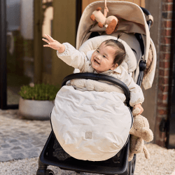 Image showing the Embossed Pushchair Footmuff, Sand product.