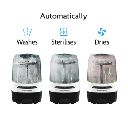 Image showing the Bottle Washer Pro Washer, Steam Steriliser & Dryer, White product.
