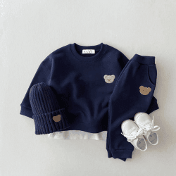 Image showing the The Bear Colour Tracksuit, 6 - 12 Months, Navy product.