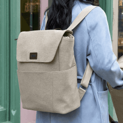 Image showing the Strada Changing Backpack, Pebble product.