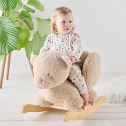 Image showing the Teddy Bear Rocker, Beige product.