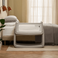 Image showing the SnuzPod5 Bedside Crib, Pebble product.