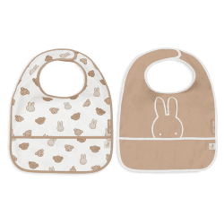 Image showing the Miffy & Friends Pack of 2 Waterproof Bibs product.