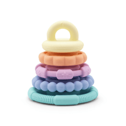Image showing the Rainbow Stacker & Teether, Pastel product.