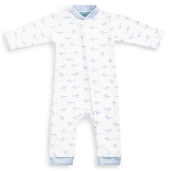Image showing the Mouse Magnetic Fastening Romper Onesie, 3 Months, Blue product.
