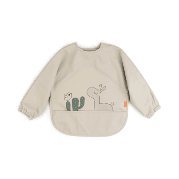 Image showing the Lalee Long Sleeved Pocket Bib, Sand product.