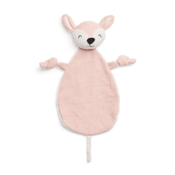 Image showing the Comforter with Dummy Holder Deer, Pale Pink product.