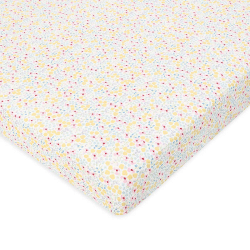 Image showing the Cotbed Fitted Sheet, Wildflower Garden product.