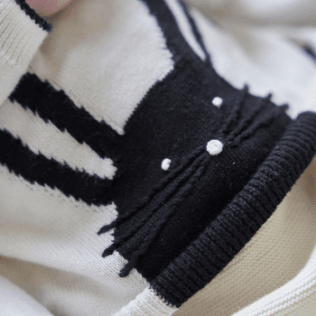 Image showing the Knitted Bunny Jumper, 6 - 12 Months, Natural White product.