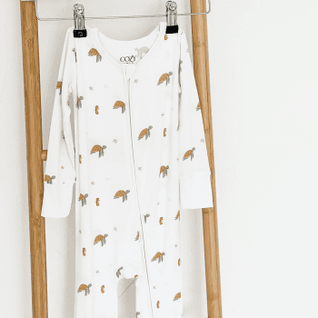 Image showing the Ocean Bamboo Zip Sleepsuit, Newborn product.