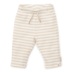 Image showing the Baby Bunny Stripes Leggings, 2 - 4 Months, Sand product.