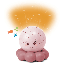 Image showing the Twinkles To Go Octo Night Light, Soft Pink product.