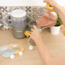 Image showing the Set of 15 Reusable Baby Food Pouches, 150ml, Multi product.