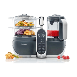 Image showing the Nutribaby 5-in-1 Baby Food Maker, Grey product.