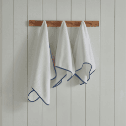 Image showing the 3 Piece Baby Towel Set, Denim Blue product.