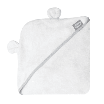 Image showing the Baby Bath Towel with Ears, White product.