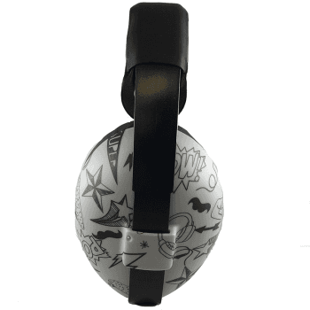 Image showing the Bubzee Baby Earmuffs, Graffiti product.