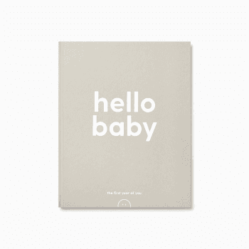 Image showing the Hello Baby Memory Book, Grey product.