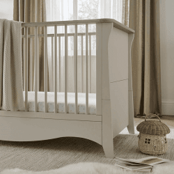 Image showing the Clara Cot Bed, Cashmere & Ash product.