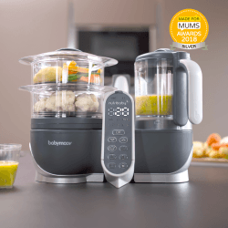 Image showing the Nutribaby 5-in-1 Baby Food Maker, Grey product.
