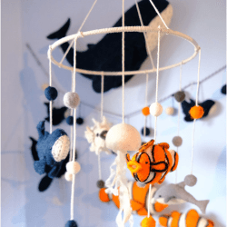 Image showing the Ocean Creatures Felt Mobile, Multi product.