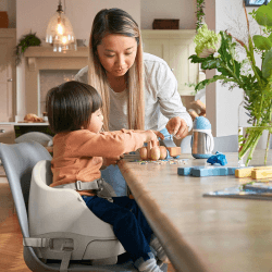 Image showing the Bug 3 in 1 Convertible Floor Seat with Removable Activity Tray, Clay product.