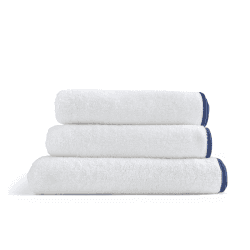 Image showing the 3 Piece Baby Towel Set, Denim Blue product.